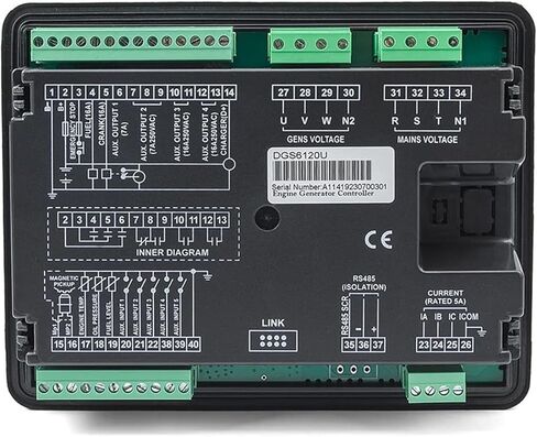 6110U 6120U Diesel Generator Controller AMF Auto Start Stop Control Module Panel Generator Parts Replace HGM6120N(6120U) in Saudi Arabia