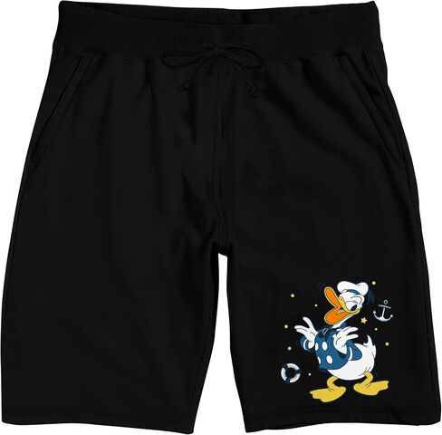 Disney Classic Characters Donald Duck on Black Adult Lounge Short in Saudi Arabia