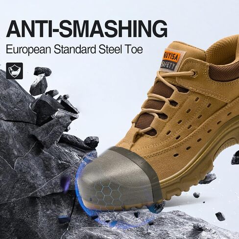 Steel Toe Shoes for Men Work Shoe for Men Industrial Construction Safety Shoes Sneakers in Saudi Arabia
