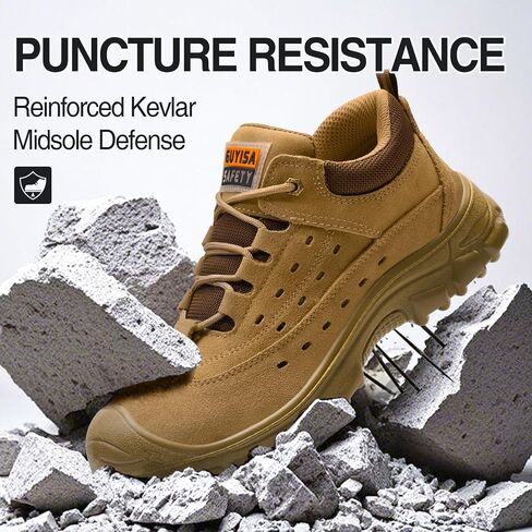Steel Toe Shoes for Men Work Shoe for Men Industrial Construction Safety Shoes Sneakers in Saudi Arabia