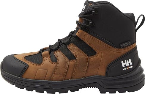 Helly-Hansen Oslo Hiker Mid Aluminum Toe Work Boots for Men - Lightweight Leather & Ripstop with Cushion Midsoles & Slip-Resistant Outsoles, EH Rated in Saudi Arabia