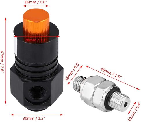 Universal Motorcycle AntiLock Brake System Antilock Accessory Kit Aluminum Alloy Screw Brake Caliper Assist ABS System(black) in Saudi Arabia