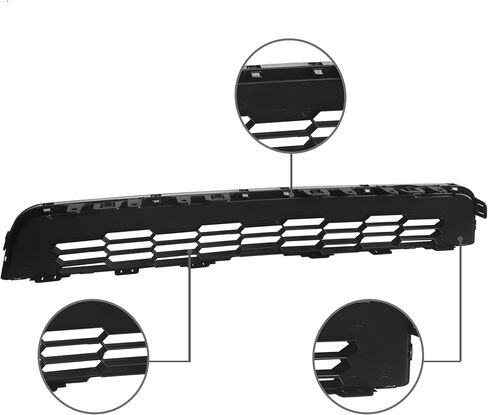 PartsFlow Grille Compatible With 2012-2016 Chevrolet Chevy Sonic Upper Chrome Frame Trim Shell W/Black Insert Grill in Saudi Arabia