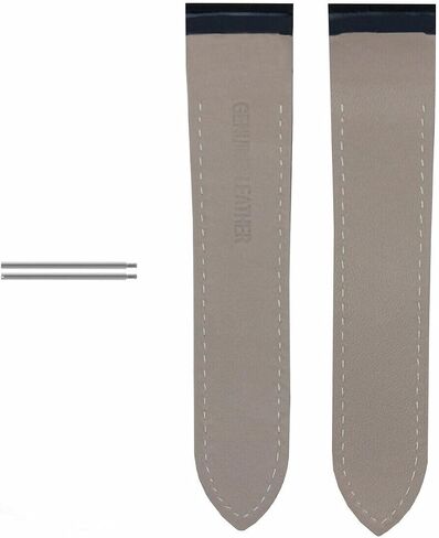 Ewatchparts حزام جلدي 24.5 ملم متوافق مع كارتييه سانتوس 100 كرونو XL 2740 أسود مع برغي in Saudi Arabia