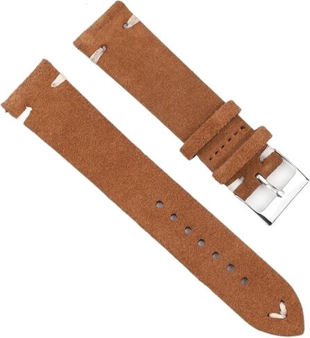 Suede Leather Watch Strap 20mm 22mm 24mm Quick Release Watch Band Retro Replacement Wristband in Saudi Arabia