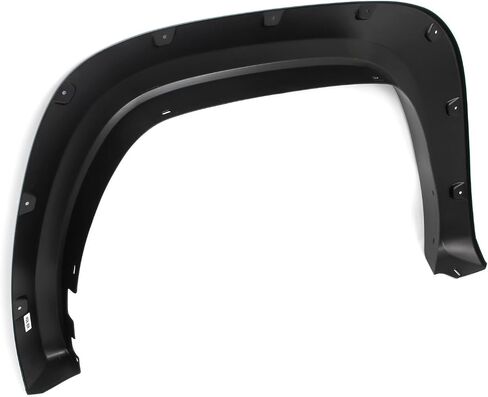 IKON MOTORSPORTS Fender Flares Compatible with 2022-2025 Toyota Tundra All Models, Pocket Style PP Smooth Black Wheel Flare Cover Protector Set, 4 Pcs, Front & Rear in Saudi Arabia