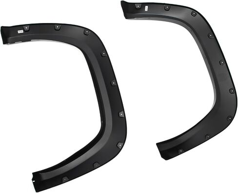 IKON MOTORSPORTS Fender Flares Compatible with 2022-2025 Toyota Tundra All Models, Pocket Style PP Smooth Black Wheel Flare Cover Protector Set, 4 Pcs, Front & Rear in Saudi Arabia