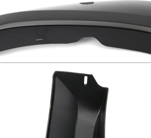 IKON MOTORSPORTS Fender Flares Compatible with 2022-2025 Toyota Tundra All Models, Pocket Style PP Smooth Black Wheel Flare Cover Protector Set, 4 Pcs, Front & Rear in Saudi Arabia