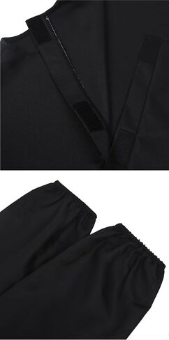 Adult Anime Boy Singers Costume Black Outfits Stage Performance Cosplay Suit Rope Hat Halloween Fullset in Saudi Arabia
