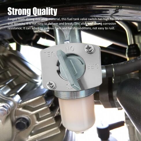 Fuel Tank Petcock Valve, Petcock Fuel Shutoff Valve, Gas Tank Shut Off Switch with Gasket, Motorcycles Accessories Gas Switch Line Plug Assembly Compatible with LTZ400, LTZ 250, YFM 600 in Saudi Arabia