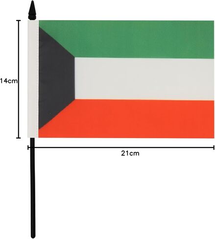 علم طاولة إيراني قديم من AZ FLAG مقاس 4 بوصة × 6 بوصة - علم مكتب إيراني سابق 15 × 10 سم - عصا وقاعدة بلاستيكية سوداء in Kuwait