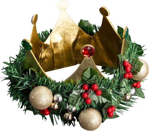 Costume Agent Green Monster Christmas Crown with Ornaments Halloween Costume Cosplay in Saudi Arabia