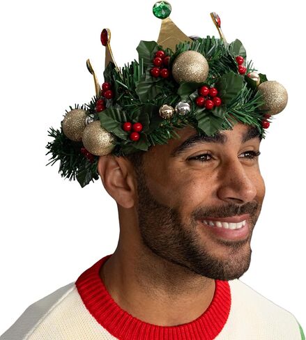 Costume Agent Green Monster Christmas Crown with Ornaments Halloween Costume Cosplay in Saudi Arabia