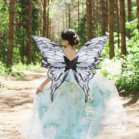 YKW Extra Large Fairy Wings Adult Women 47" Butterfly Costume Tinkerbell Halloween Girls Cosplay Angel Wings in Saudi Arabia