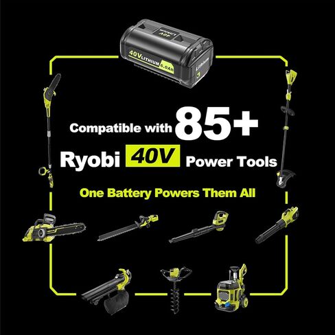 40V 6.0Ah Lithium-Ion Battery Replacement for Ryobi 40v Battery, OP4020, OP4060, OP4040, OP4050. High Capacity Compatible with Ryobi 40-Volt HP Cordless Power Tools and Chargers in Kuwait