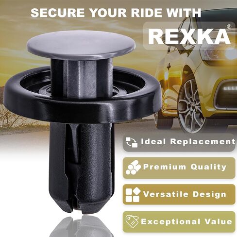 Rexka 10pcs Bumper & Engine Under Cover Push-Type Retainer Clips for Toyota Lexus 90467-09227 4Runner Prius Rav4 Sienna CT200h GX460 HS250h is NX RC in Saudi Arabia