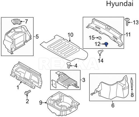 Rexka 20pcs Fender Liner Retainer Floor Pan Splash Shield Clip Wheel Well Liner Retainer 909130067 for Subaru Crosstrek, Forester, Impreza, Legacy, Outback, STI, Tribeca, WRX in Saudi Arabia