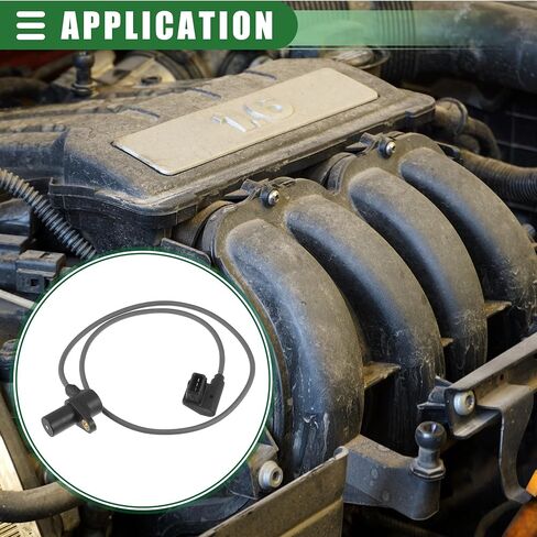 مستشعر موضع العمود المرفقي Motoforti، لسيارة BMW 325i 1992-1995، رقم 12141726066، بلاستيك، أسود in Saudi Arabia
