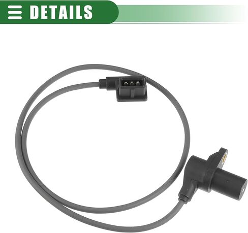 مستشعر موضع العمود المرفقي Motoforti، لسيارة BMW 325i 1992-1995، رقم 12141726066، بلاستيك، أسود in Saudi Arabia