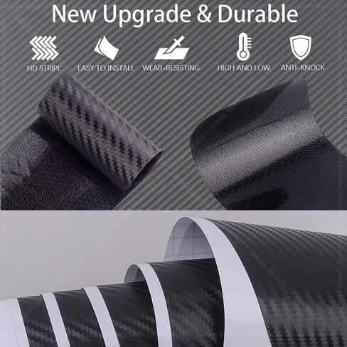 4PCS Carbon Fiber Door Sill Protector for Mitsubishi Lancer Anti-Scratch Threshold Guard Stickers Interior Easy Install Entry Guards Accessories in Saudi Arabia