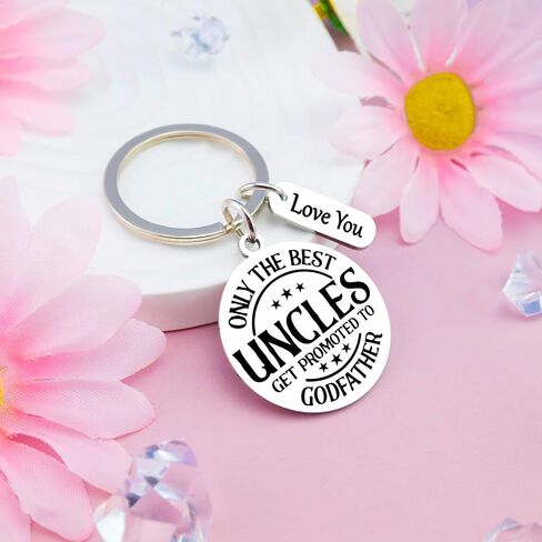 Godfather Proposal Gifts Godfather Gift Keychain Godparents Proposal Gift From Godchild Promoted To Uncle Godfather's Proposal Gifts Uncle Baby Announcement Baptismal Birthday Christmas for Men in Saudi Arabia