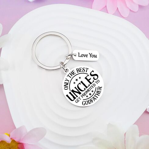 Godfather Proposal Gifts Godfather Gift Keychain Godparents Proposal Gift From Godchild Promoted To Uncle Godfather's Proposal Gifts Uncle Baby Announcement Baptismal Birthday Christmas for Men in Saudi Arabia