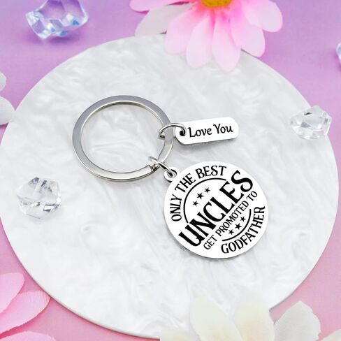 Godfather Proposal Gifts Godfather Gift Keychain Godparents Proposal Gift From Godchild Promoted To Uncle Godfather's Proposal Gifts Uncle Baby Announcement Baptismal Birthday Christmas for Men in Saudi Arabia