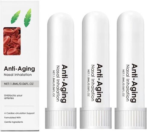 3 Pcs Inhaler Set, Memory Booster, Portable Anti-Aging Nasal Stick Ideal for Women Men Relieving Nasal Congestion Enjoy Inhalation Fresh Air in Saudi Arabia