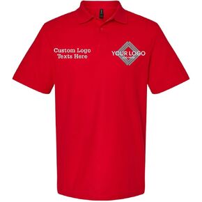 INK STITCH Men 64800 Custom Embroidery Logo Texts Cotton Pique Polo Shirts in Saudi Arabia