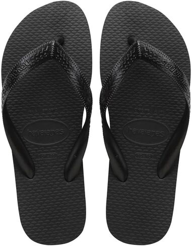 Havaianas Men's Color Flip Flops - Spring & Summer Style Sandals, Black, 13 in Saudi Arabia