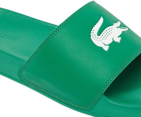 Lacoste Men's Serve Slide 0.0, Red & White Croc, 8 in Saudi Arabia
