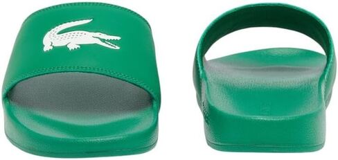 Lacoste Men's Serve Slide 0.0, Orange & White Croc, 10 in Saudi Arabia