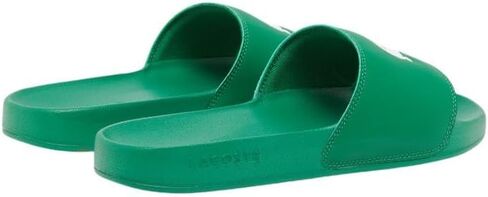 Lacoste Men's Serve Slide 0.0, Orange & White Croc, 10 in Saudi Arabia