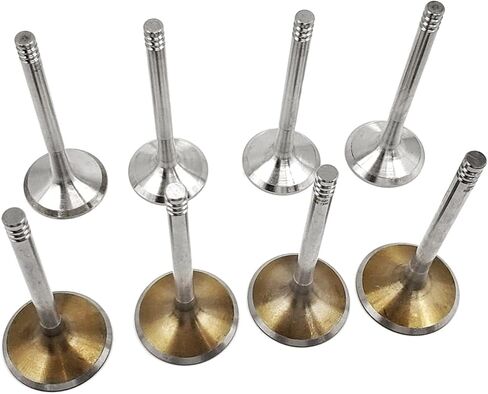 8PCS Exhaust Intake Valves For 1993 1994 1995 1996 1997 1998 1999 2000 2001 2002 2003 2004 2005 2006 Audi Vw Golf Beetle Jetta Cabrio 2.0L SOHC 8V T101087 037-109-601 037-109-611B in Saudi Arabia