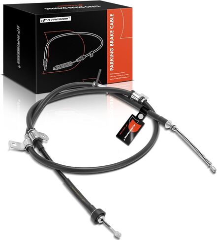 A-Premium Rear Driver Side Parking Brake Cable Assembly Compatible with Hyundai Models: Elantra 2001 2002 2003 2004 2005 in Kuwait