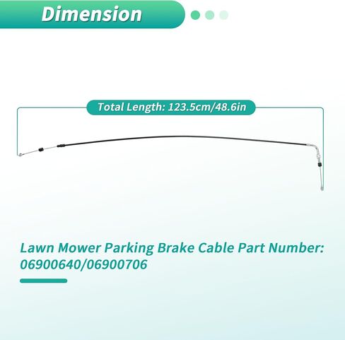 No.06900640 06900706 كابل فرامل الانتظار لـ Gravely ZT HD 44 48 52 60 Pro-Turn Z/ZX 48 52 60 لـ Ariens لـ Zenith 52 60 Apex 48 52 60 جزازة العشب in Saudi Arabia