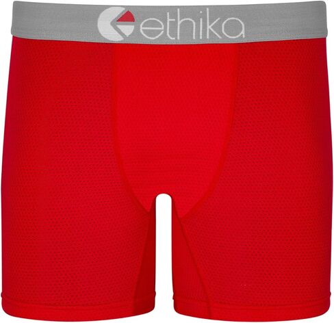 Ethika Men’s Mid Boxer Brief, 4-Way Stretch Performance Underwear – Micromesh in Saudi Arabia