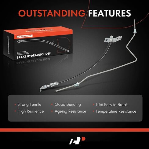 A-Premium Rear Passenger Side Brake Hydraulic Hose Compatible with Select Ford Models - F-150 F150 2017 2018 2019 - Replace# 2207548C in Saudi Arabia