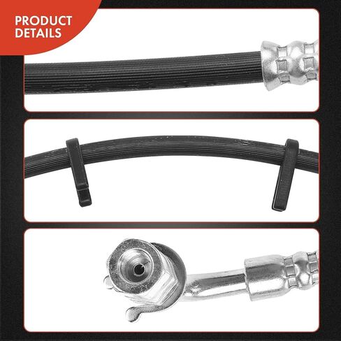 A-Premium Rear Passenger Inner Brake Hydraulic Hose Compatible with Select Ram Models - 3500 2014 2015 2016 2017 2018 - Replace# 68110774AB in Saudi Arabia