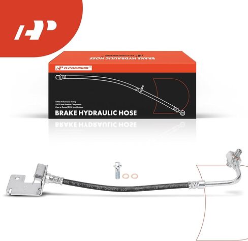 A-Premium Rear Passenger Side Brake Hydraulic Hose Compatible with Select Buick and Pontiac Models - Rendezvous 2002-2007, Aztek 2001-2005 - Replace# 10335939, 10445422 in Saudi Arabia