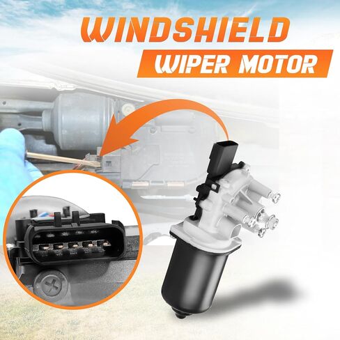 Front Windshield Wiper Motor Fit for Jeep Wrangler 2007-2017, Replace OE Number: 55077859AB; 55077859AC; 68002388AA in Saudi Arabia