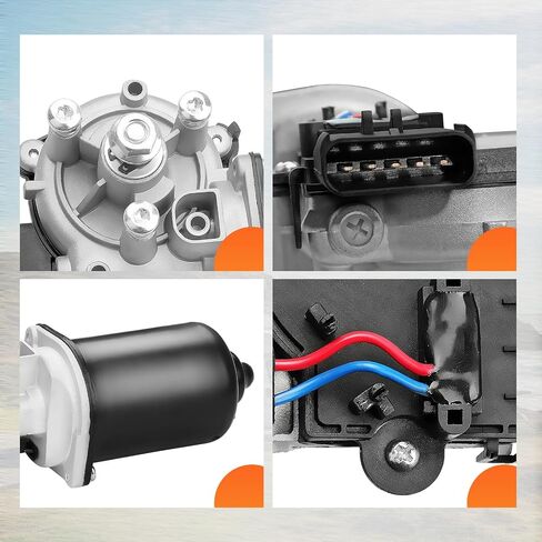 Front Windshield Wiper Motor Fit for Jeep Wrangler 2007-2017, Replace OE Number: 55077859AB; 55077859AC; 68002388AA in Saudi Arabia