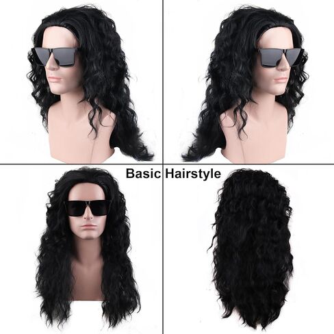 RightOn Silver Grey Witch Wig Long Curly Costume Wig for Women Long Curly Silver Grey Wigs for Cosplay Party Halloween in Saudi Arabia