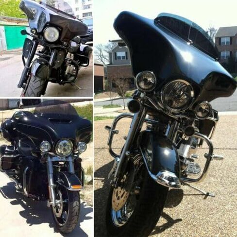 Carbon Effect ABS Front Batwing Inner Fairing Compatible for Harley Touring Street Glide Electra Glide FLHT FLHTC 1996-2013 96-13 in Saudi Arabia
