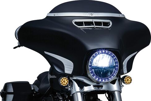 Kuryakyn 6903 Motorcycle Accent Accessory: Tri-Line Fairing Accents for 2014-19 Harley-Davidson Touring & Trike Motorcycles, Chrome, 1 Pair in Saudi Arabia