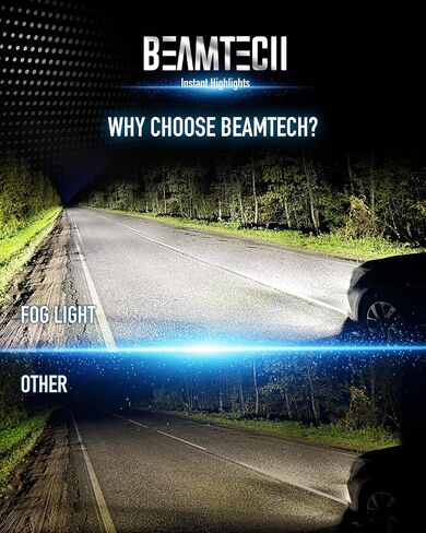 BEAMTECH H13 لمبة الضباب الخفيفة، 9008 لمبة الضباب الأمامية ضوء الضباب لمبة Powersports الملحقات أضواء in Saudi Arabia