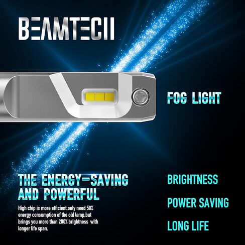 BEAMTECH H13 لمبة الضباب الخفيفة، 9008 لمبة الضباب الأمامية ضوء الضباب لمبة Powersports الملحقات أضواء in Saudi Arabia