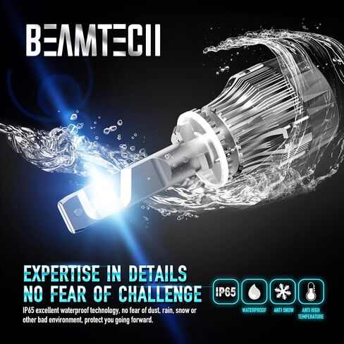 BEAMTECH H13 لمبة الضباب الخفيفة، 9008 لمبة الضباب الأمامية ضوء الضباب لمبة Powersports الملحقات أضواء in Saudi Arabia