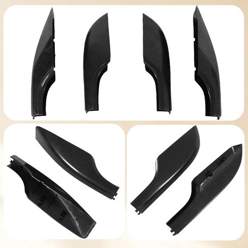 Roof Rack Cover for Toyota Land Cruiser Prado FJ150 2010-2018 Roof Rack Rail End Luggage Protector Cover Cargo Rack Shell Cap Trims Black 4 Pcs in Saudi Arabia