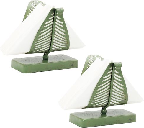 Modern Metal Napkin Holder for Dining Table, Upright Napkin Storage for Kitchen & Countertop, Multiple Color Leaves Tabletop Organizer & Letter Holder for Restaurant Coffee Shop, Dining Room Décor in Saudi Arabia